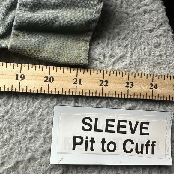 Vintage 70s Sager Glove Flame Resistant Canvas Work Shirt Mens Large Long Sleeve - Picture 5 of 14